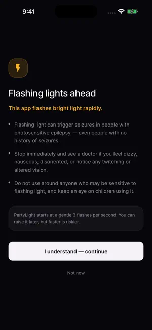 PartyLight: Strobe Disco screenshot 4