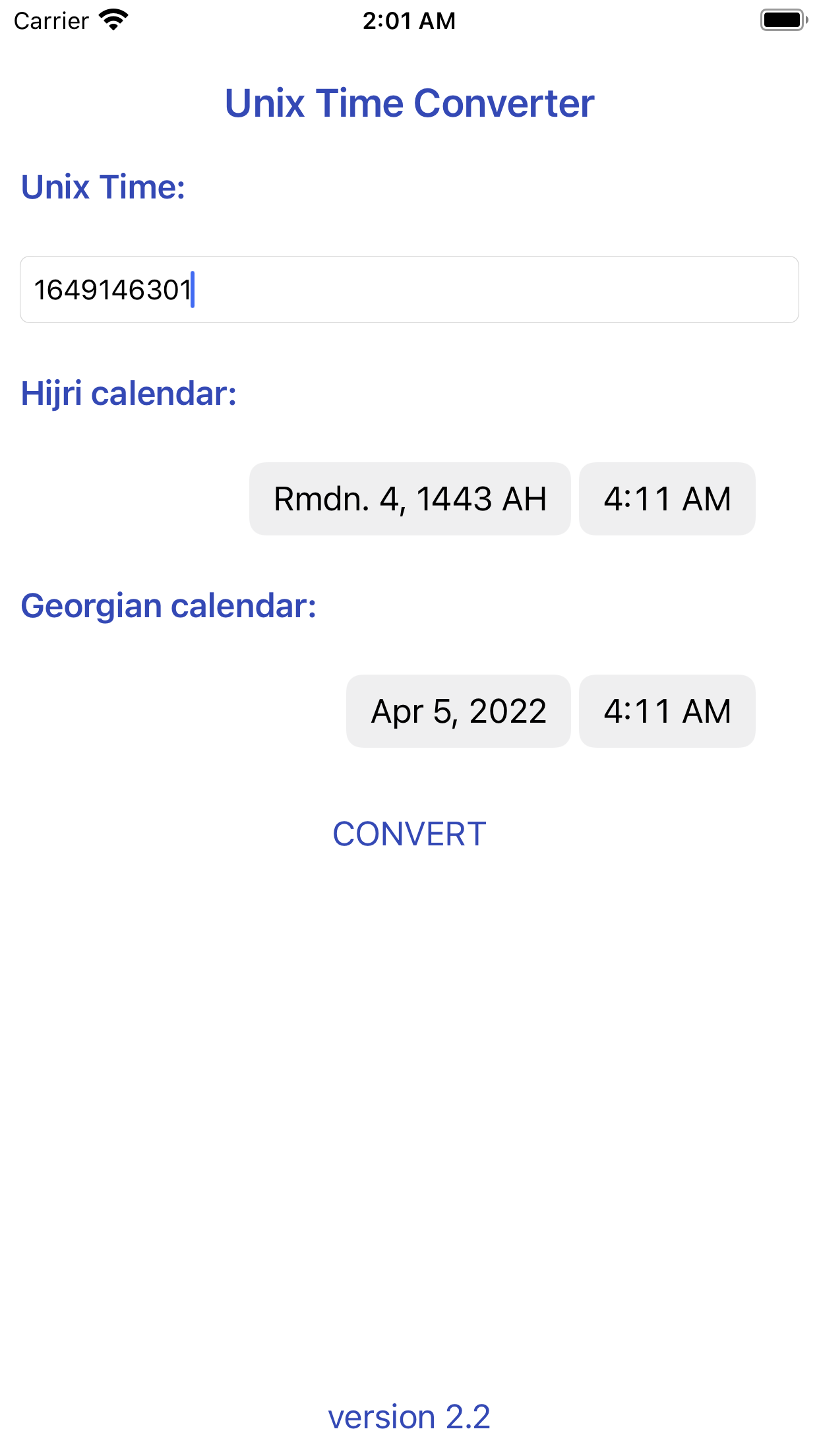 Unix Time is Readable
