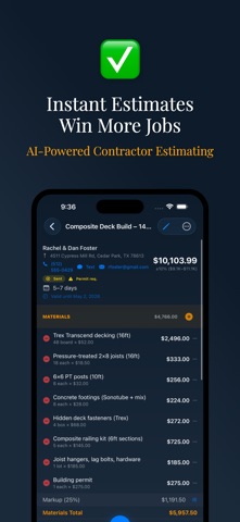 QuickBid Pro Contractor Quotes Screenshot 1 of 8