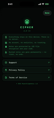 Cipher: Secret Private Notes Screenshot 6 of 10