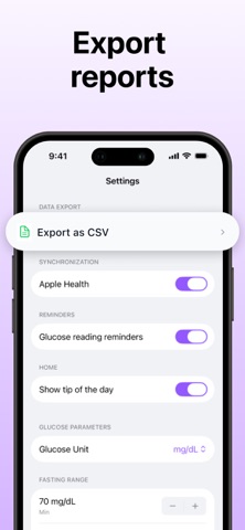Gluvia - 血糖记录 · 血糖监测 screenshot