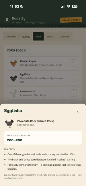 Roostly: Flock Tracker screenshot 4