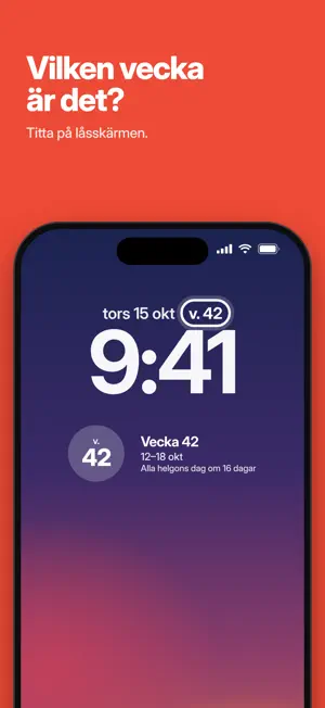 Vilken vecka är det? screenshot 1