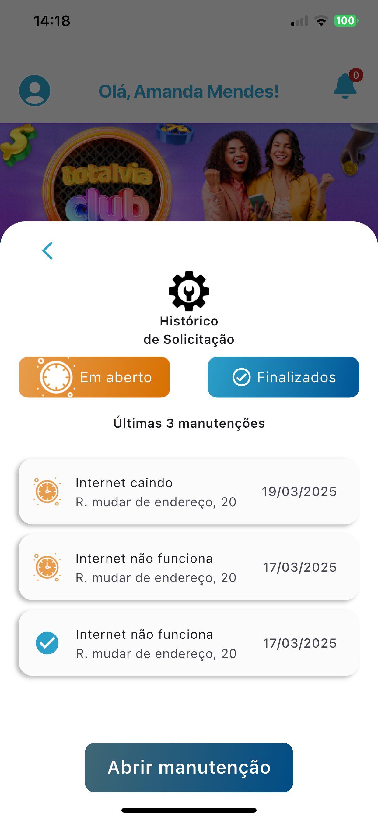 Clientes Totalvia