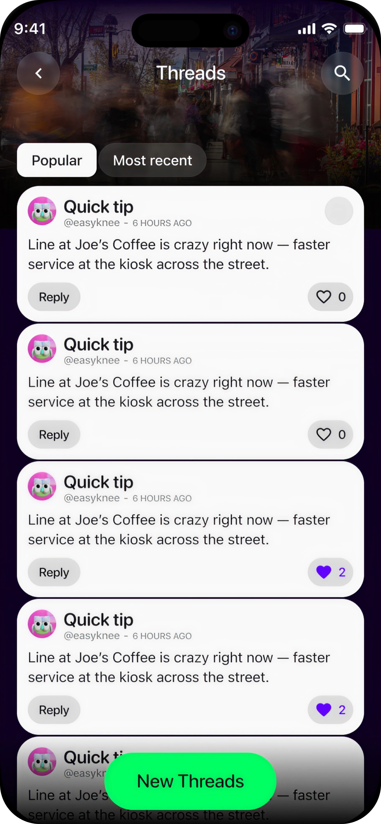 Hoot: Presence-Based Social