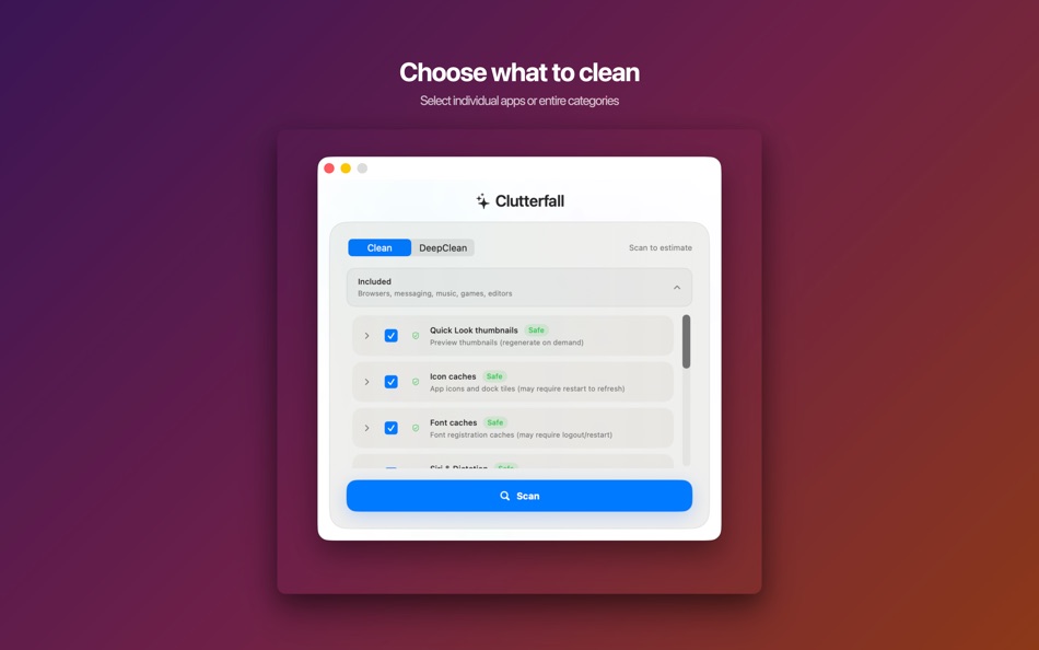 #2. Clutterfall (macOS) Von: Dmytro Arekhta