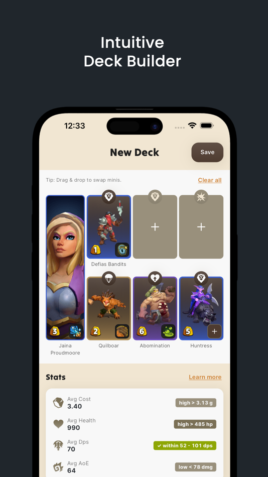 #6. Decks for Warcraft Rumble (iOS) Podle: Roland Tolnay