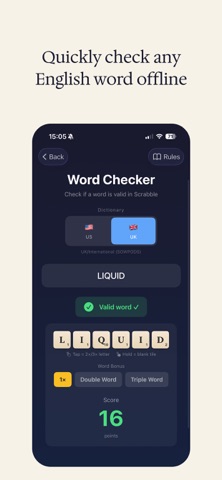 Scorbble - Word Checker Screenshot 4 of 5
