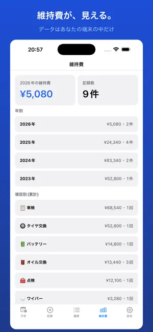 Mentekun: Car Service Log screenshot 3