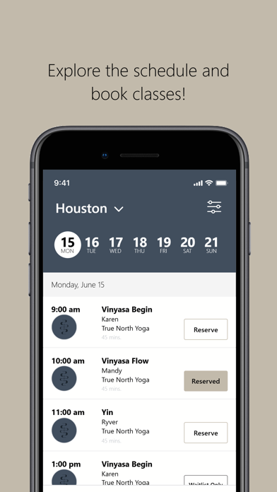 True North Yoga Houston iPhone screenshot 4 - Health & Fitness app