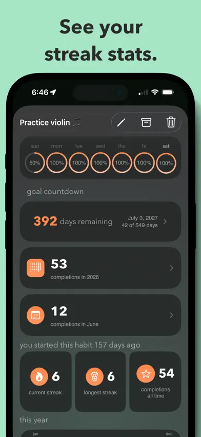 Goal Streak: Habit Tracker screenshot 3