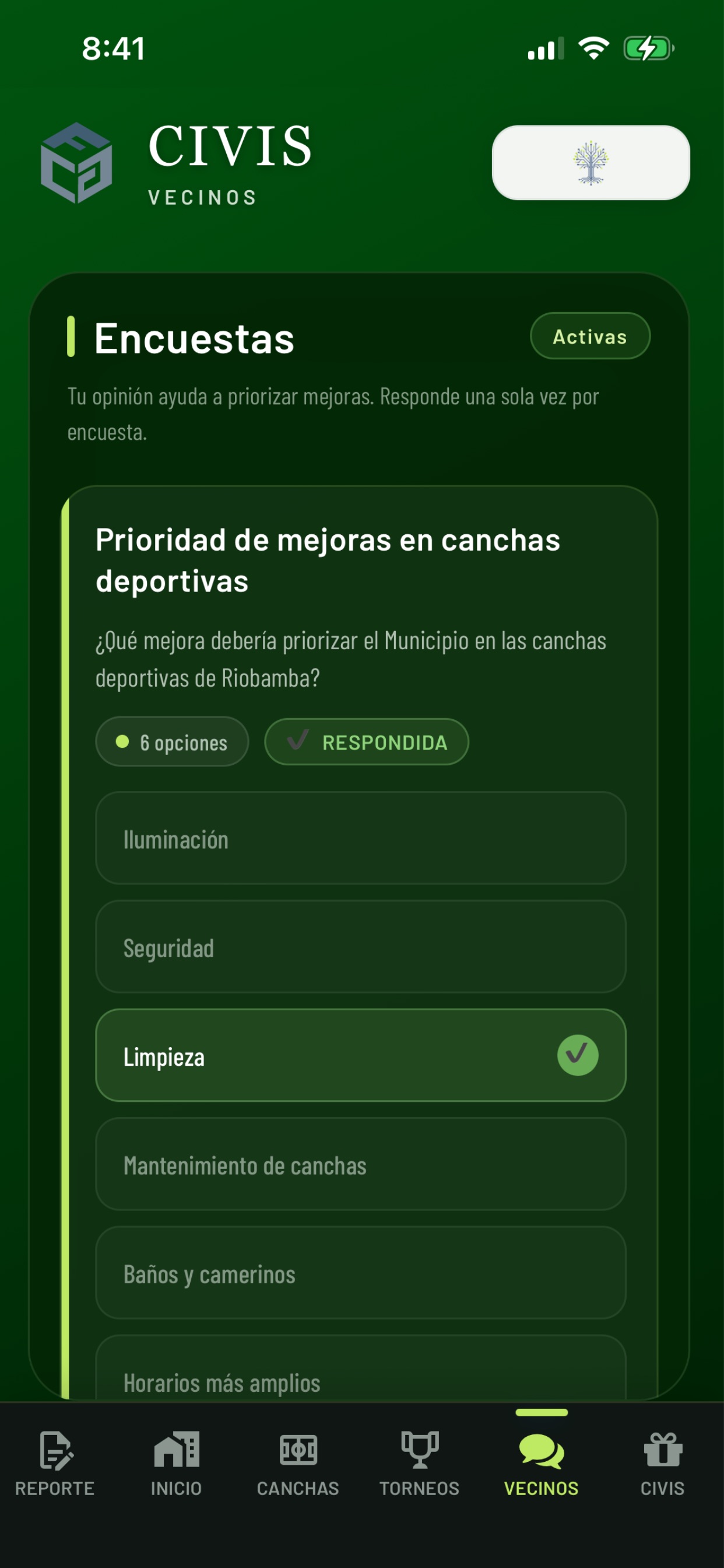 Screenshot 7 of Civis App