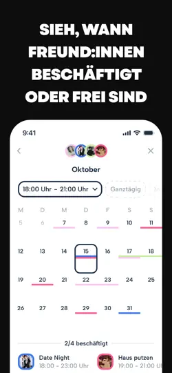 Screenshot von Howbout: Shared Calendar auf dem iPhone 4