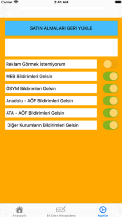 Sınav Görevi Takip&Kazanımlar Screenshot