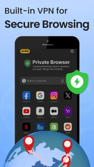Private Browser,Incognito VPN screenshot 3