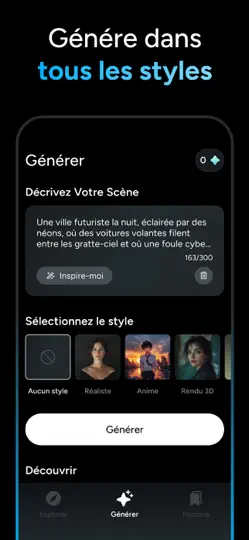 Capture d'écran de AI Video Generator - OpenVideo sur iPhone 3