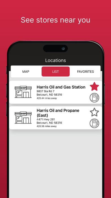 Harris Oil Rewards Screenshot