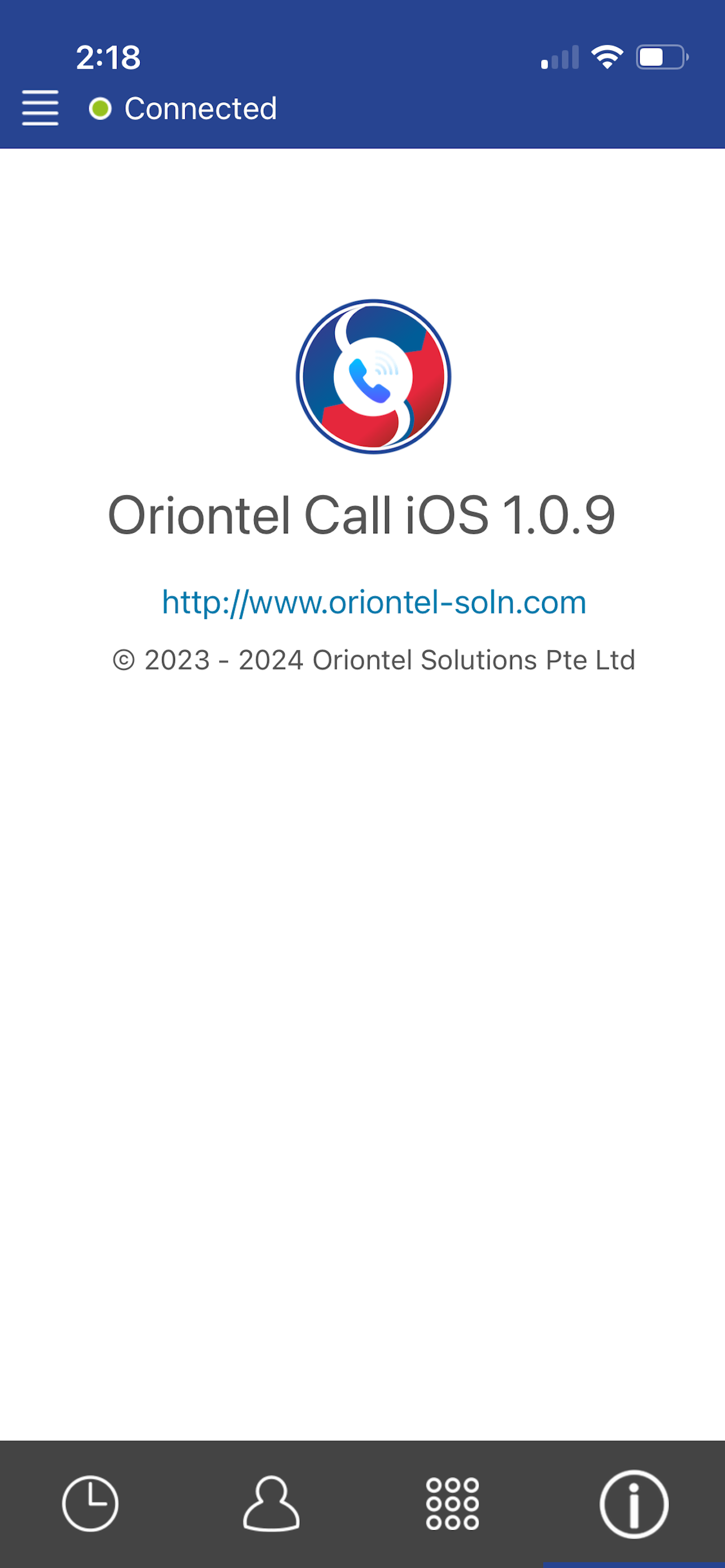 Oriontel Call screenshot 4