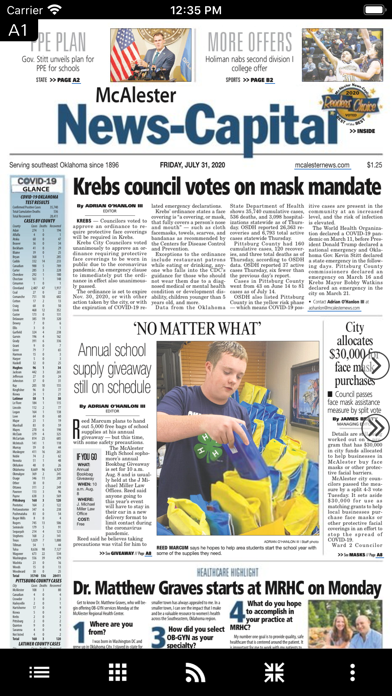 McAlester News-Capital Screenshot