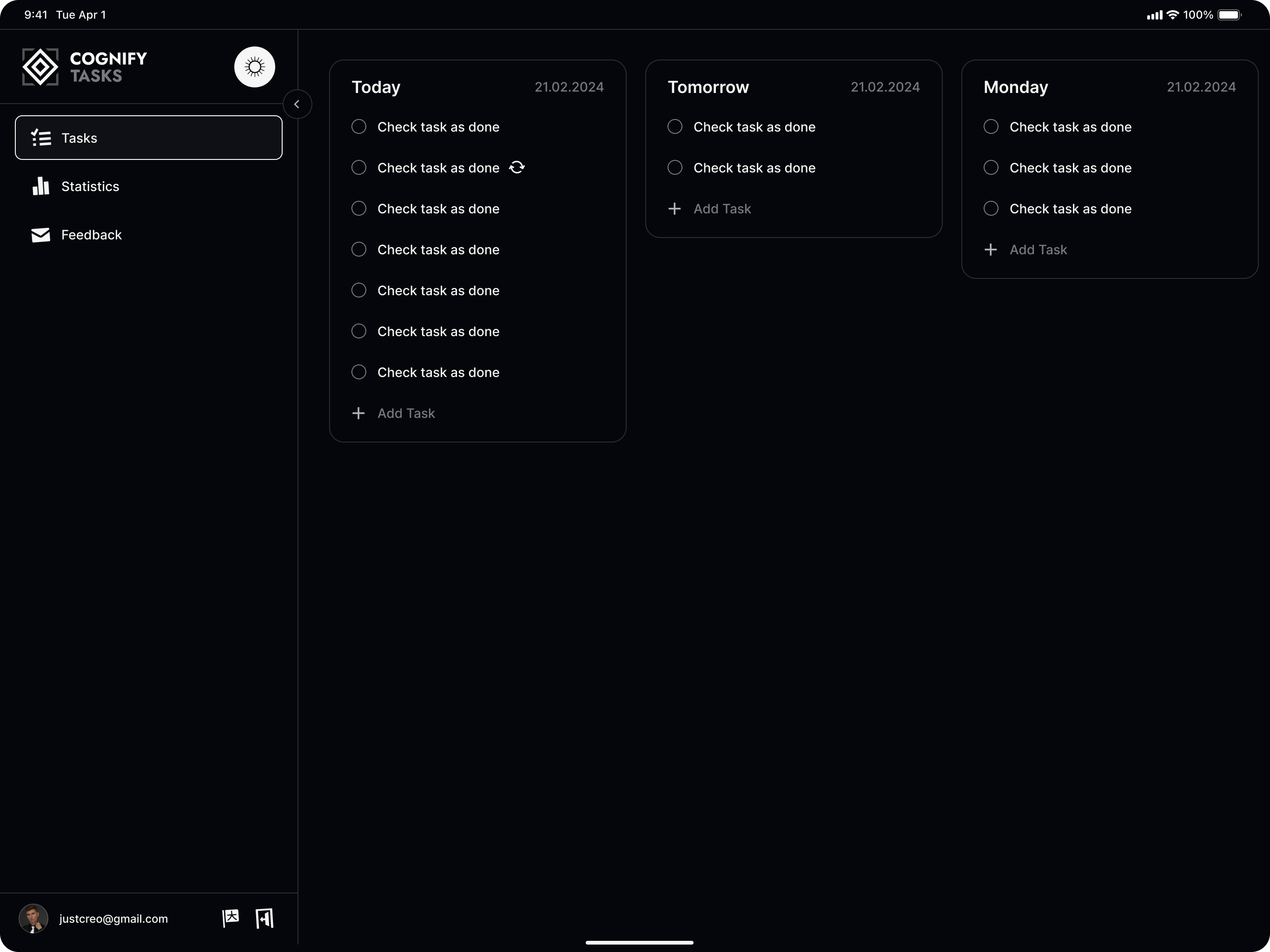 CognifyTasks Planner screenshot 5