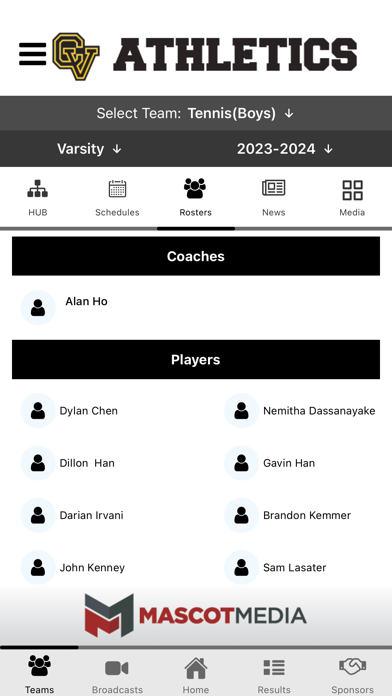 Capistrano Cougar Athletics Screenshot
