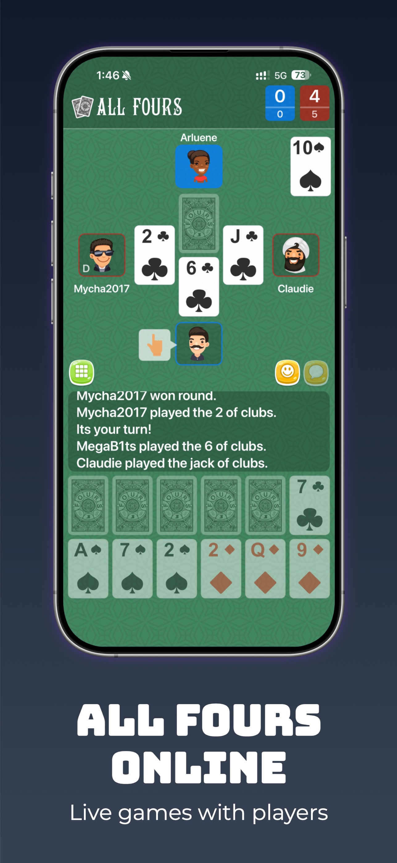 Screenshot 1 of All Fours Trini Card Game