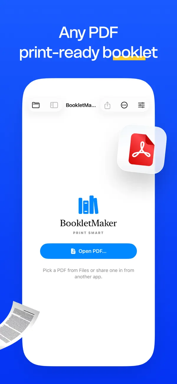 Screenshot #1 pour BookletMaker: Livret PDF