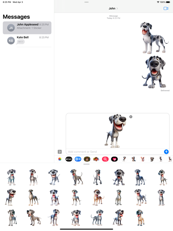 Screenshot #6 pour Happy Great Dane Stickers