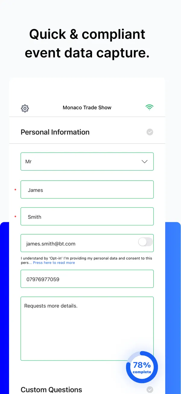 Screenshot #2 pour Leadr Data Capture