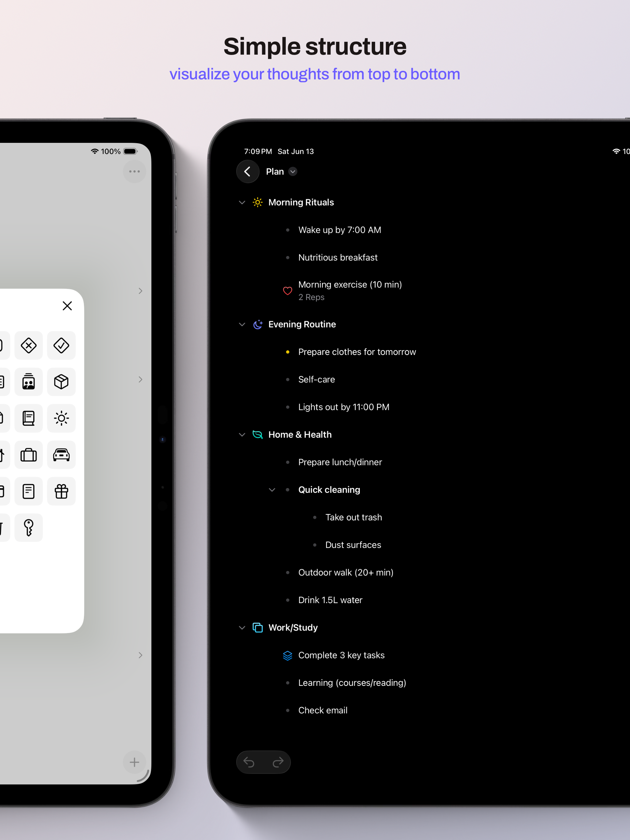 Nested List: Outliner