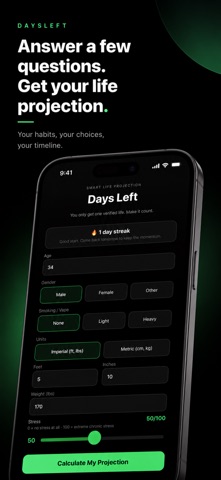 DaysLeft: Life Countdown Screenshot 3 of 6