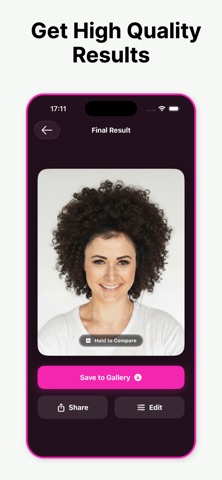 Hair Color AI: Hairstyle Try iPhone screenshot