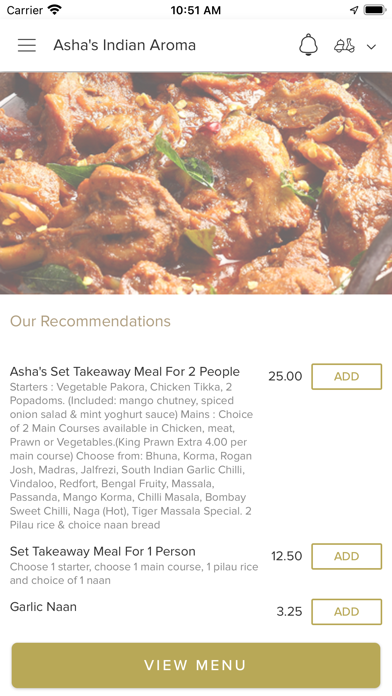 Asha's Indian Aroma Screenshot