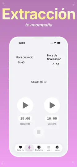 Captura de pantalla de Amme: Lactancia Y Bebé en iPhone 2