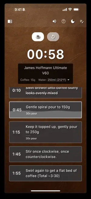 Tempo Coffee Timer screenshot 1