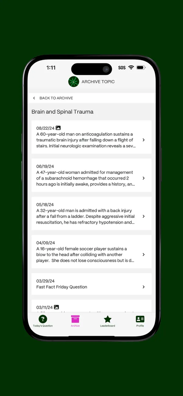 Screenshot #3 pour Neurology Question of the Day