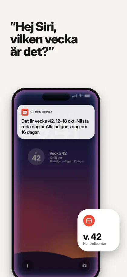 Vilken vecka är det? screenshot 5 of 6