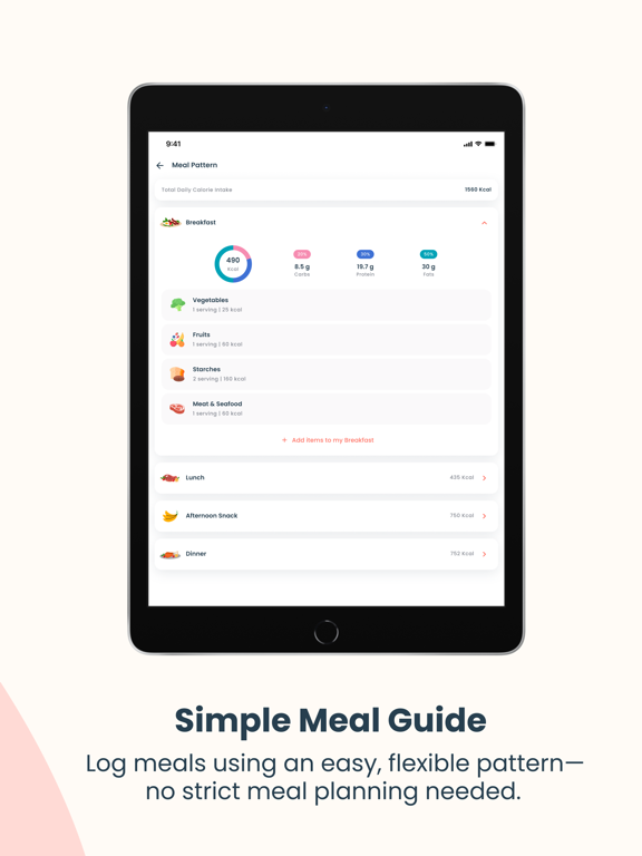 Nutrition Tracker: NutriCoach iPad screenshot 7 - Health & Fitness app