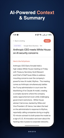 Briefd: News, Explained screenshot