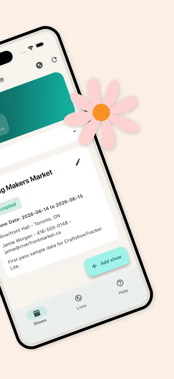 Screenshot #2 pour Craft Show Tracker Lite