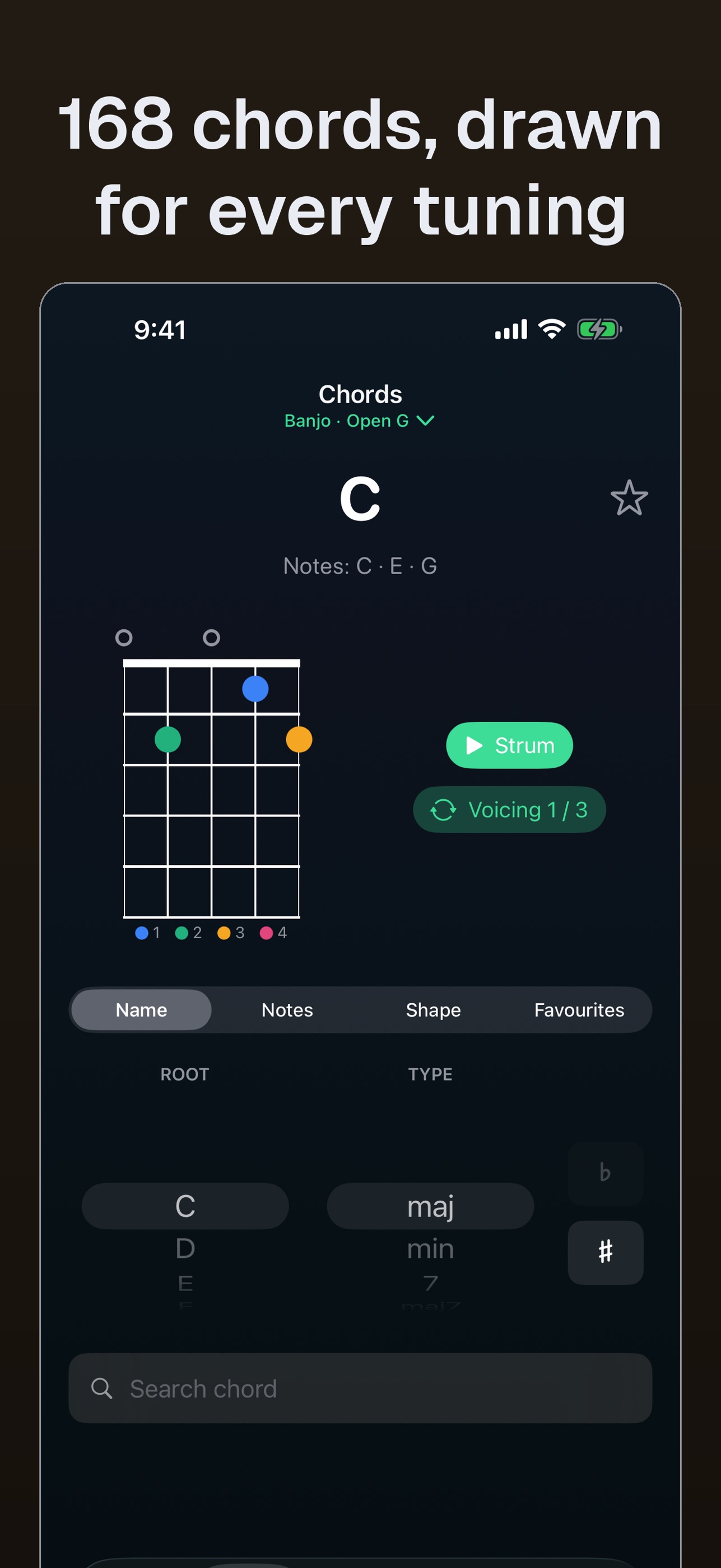Screenshot 4 of Banjo: Tuner, Chords, Learn