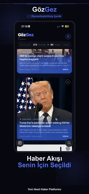 GözGez: Son Dakika & Gündem iPhone screenshot 1