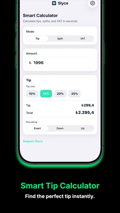 Slyce: Tip & Split Calculator Screenshot 2 of 5