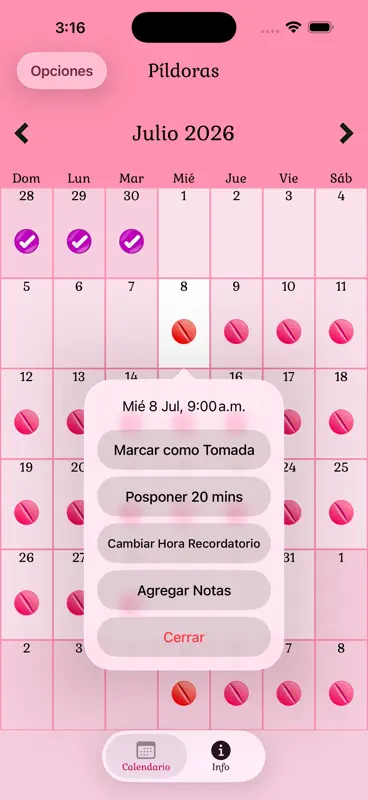 Píldora Anticonceptiva Fácil screenshot 4 of 6
