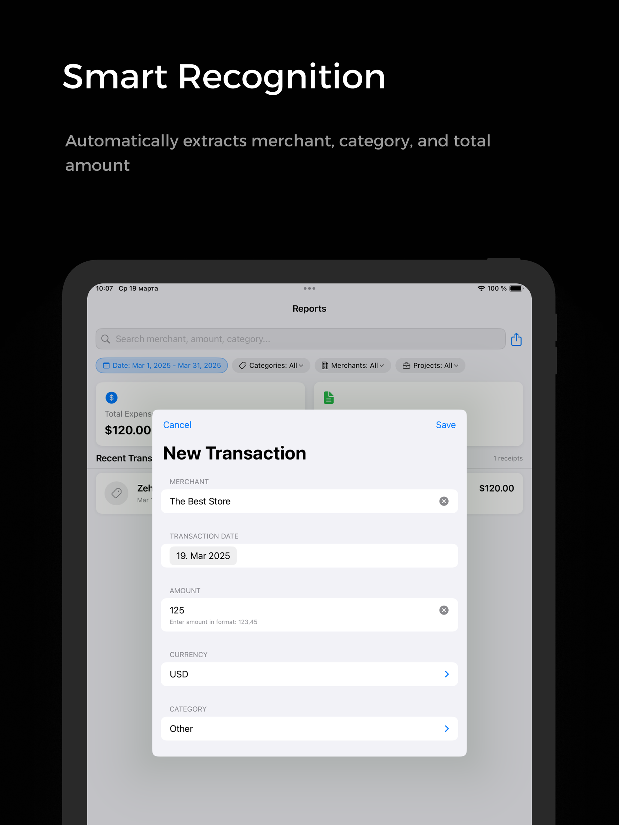 Receipts: Side Hustle Tax