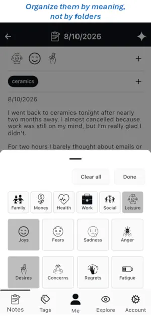Noyau - Introspection app screenshot 2