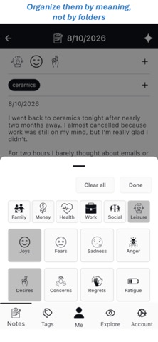 Noyau - Introspection app Screenshot 2 of 4