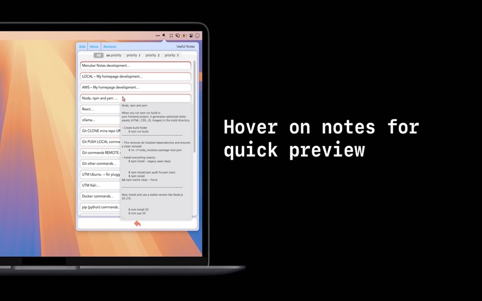 #2. Menubar Notes (macOS) 게시자: SHAYAN EIVAZ KHANI