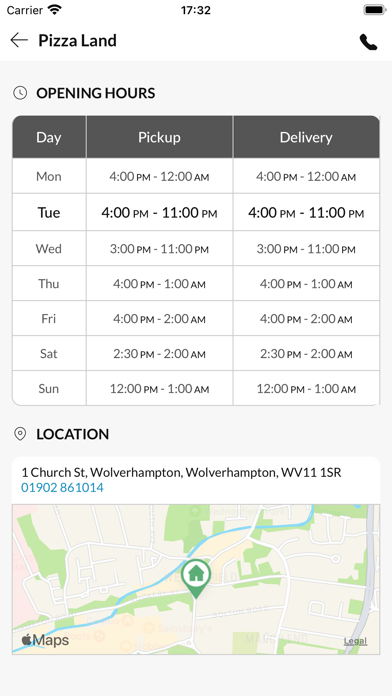 Pizza Land Wolverhampton Screenshot