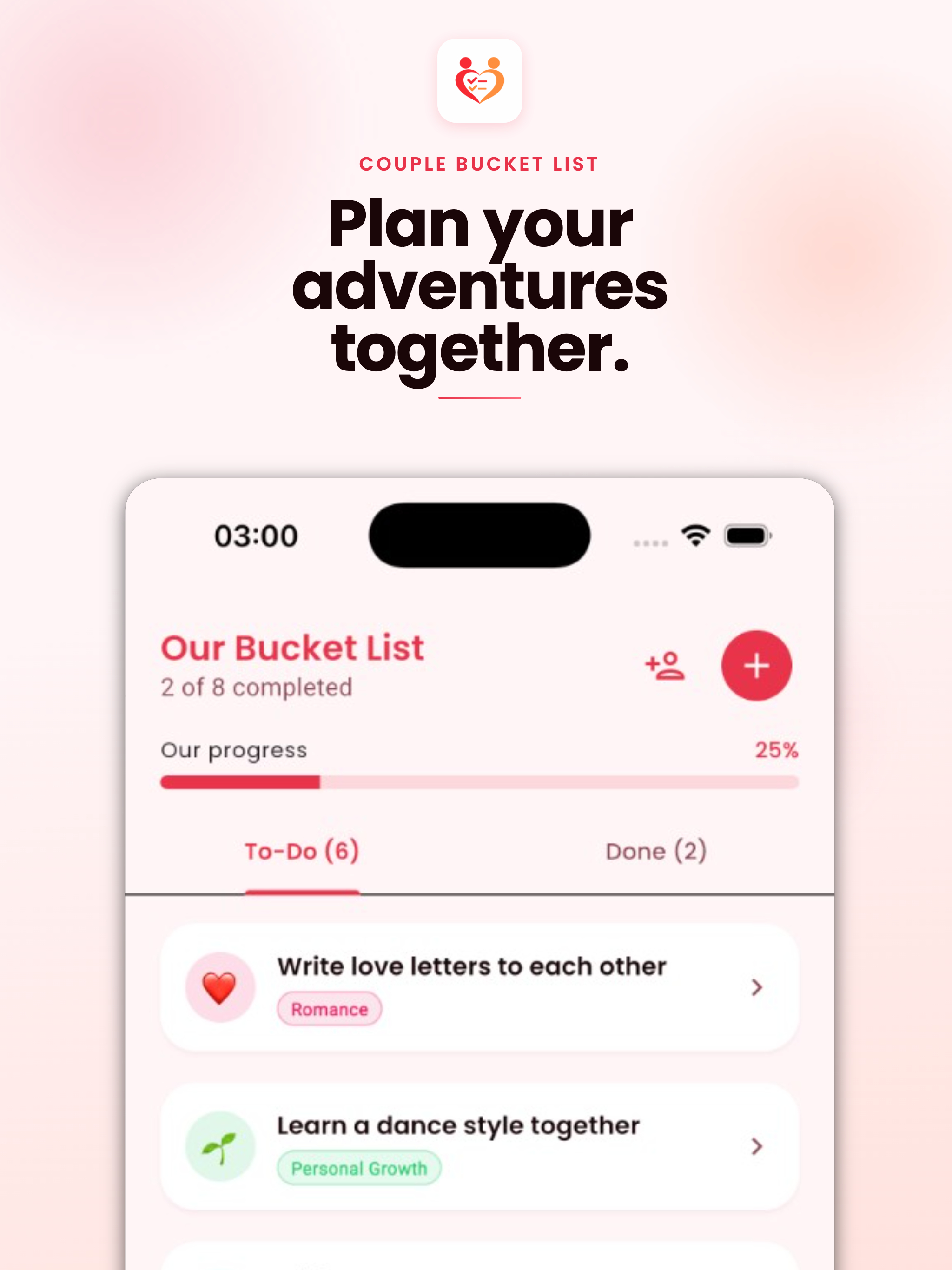 Couple Bucket List + screenshot 6